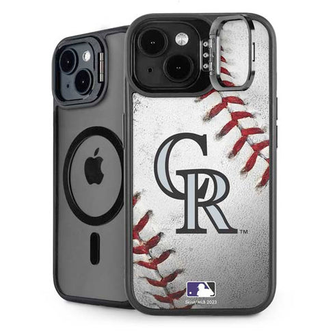 MLB Colorado Rockies Game Ball iPhone 14 Kickstand Case